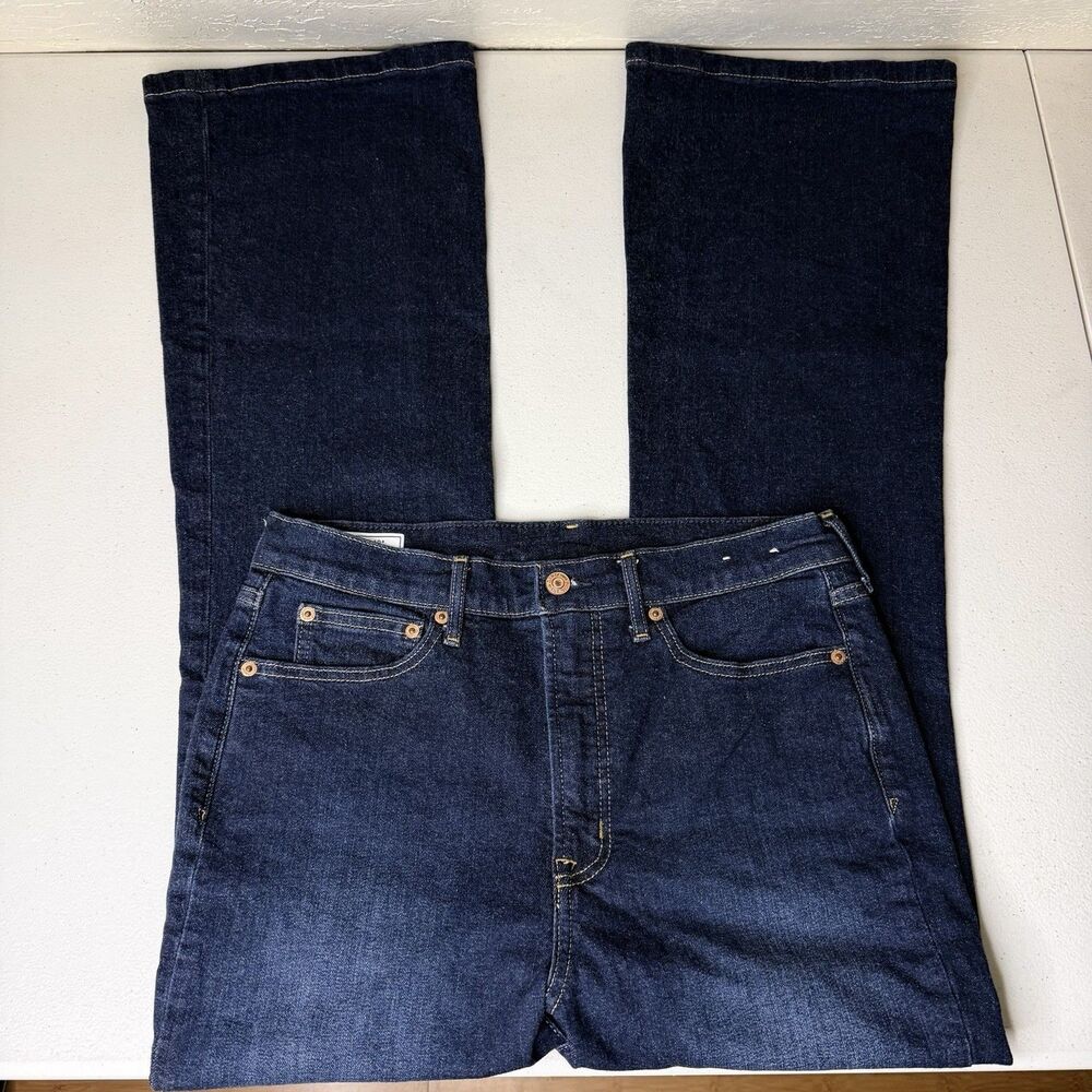 Gap 70s Flare High Rise Jeans Dark Wash Womens 30x31.5